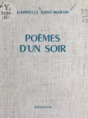 cover image of Poèmes d'un soir